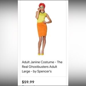 The Real Ghostbusters Licensed Janine Costume Adult small (4-6 women’s)